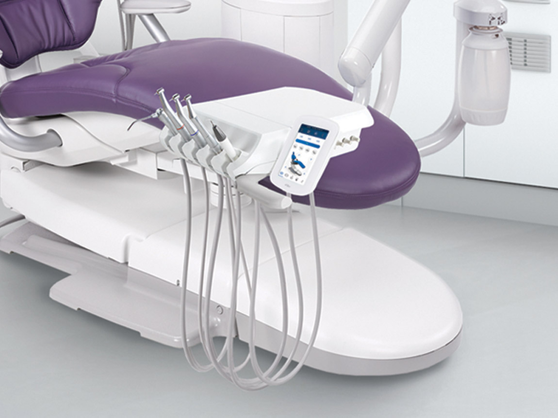 A-dec 300 Pro delivery system shown with the A-dec 400 Pro package