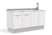 3D model of an A-dec 393 lower side cabinet