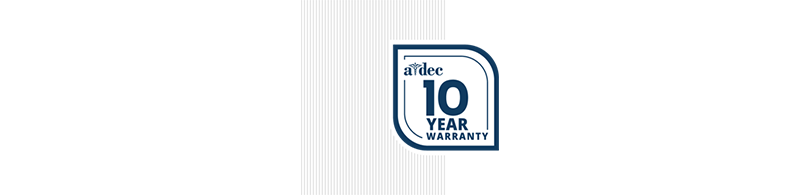 A-dec 10-Year Warranty banner